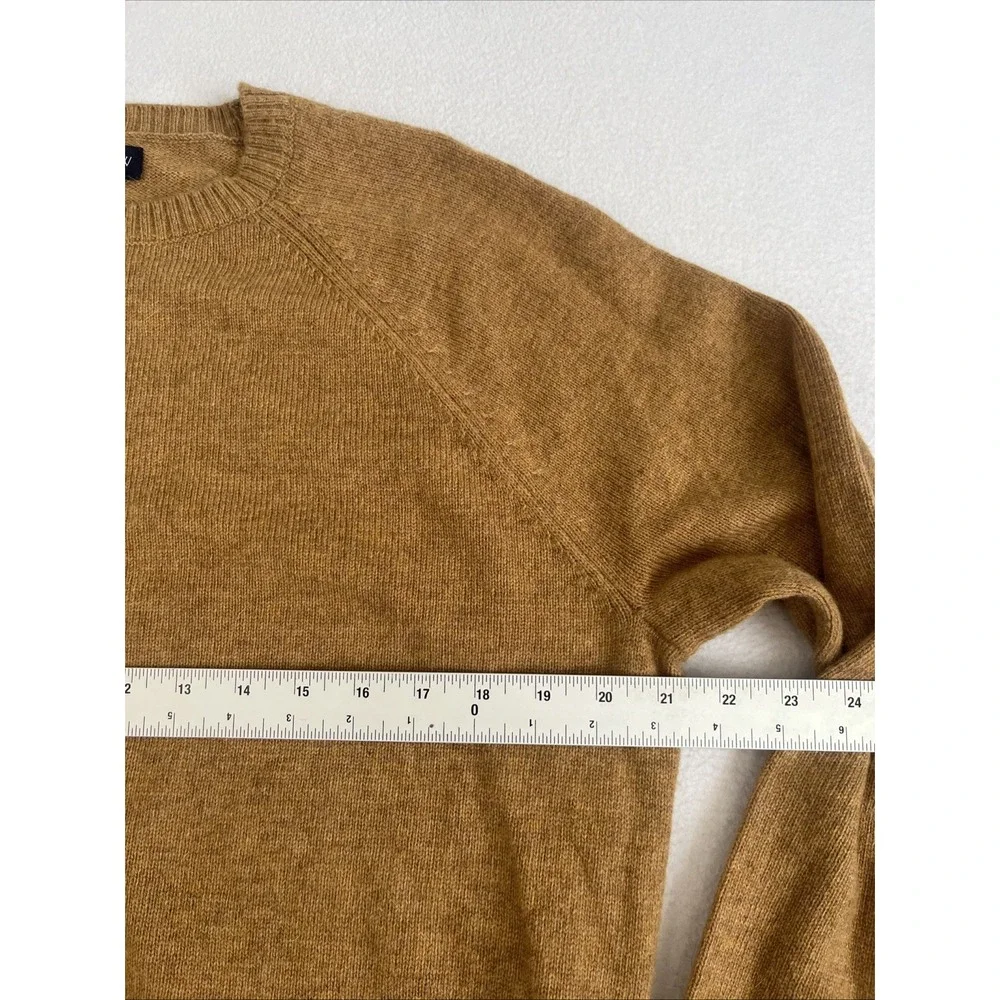 J.Crew Mens Lambswool Blend Crewneck Sweater Brown AA027 Size M NEW